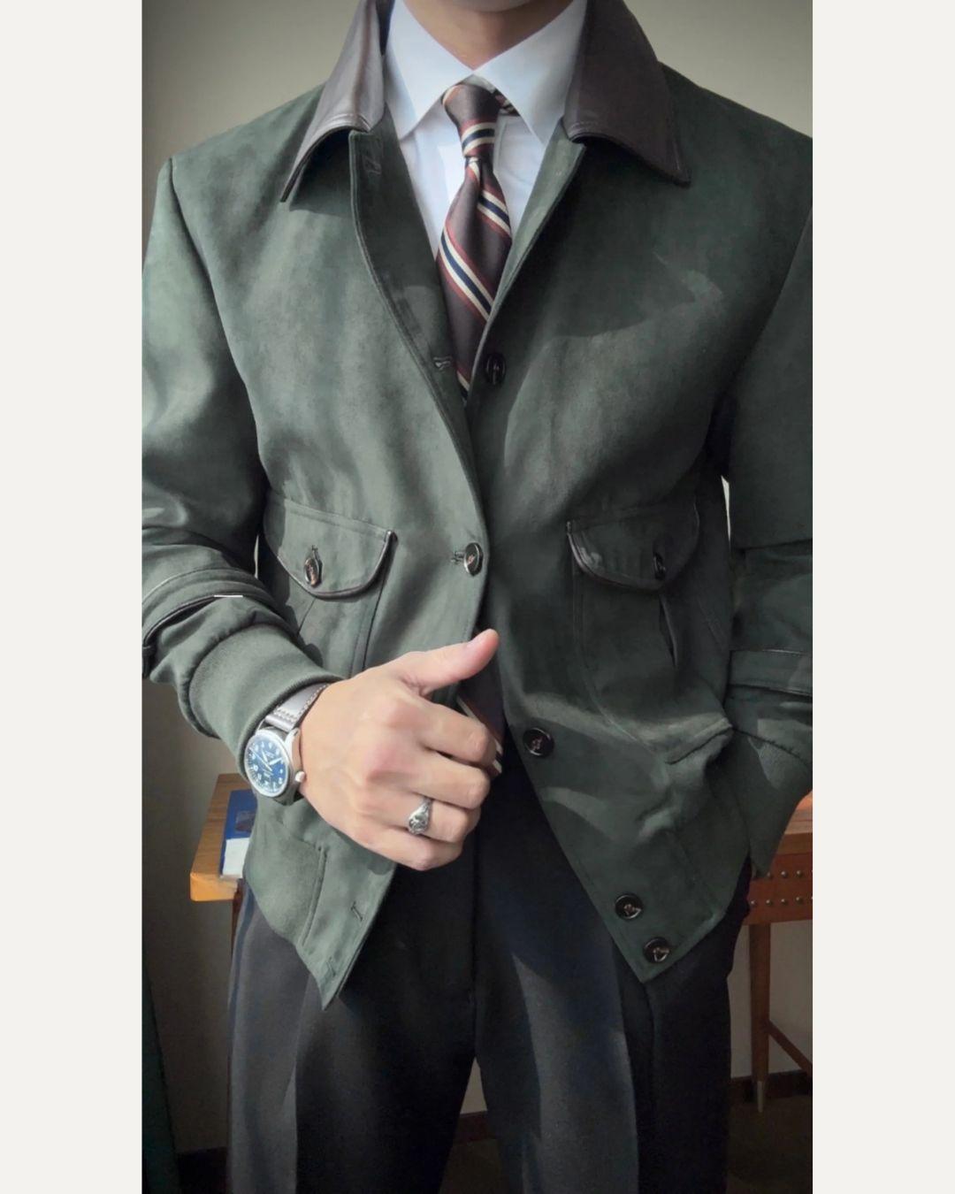 Men’s Slim Fit Retro Bomber Jacket - BRABION