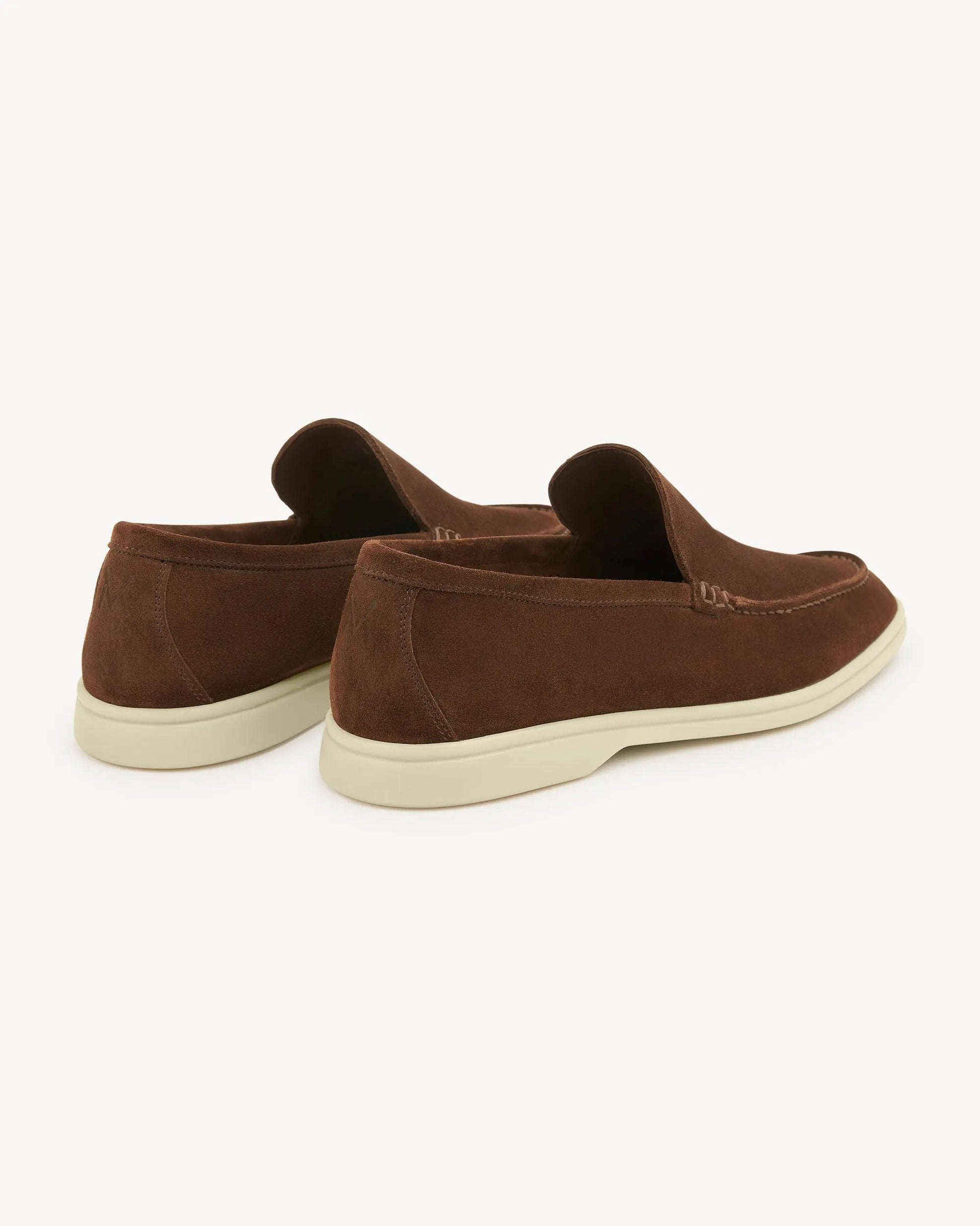 Brabion Unlined Capri Suede Loafer – Nougat Brown - BRABION