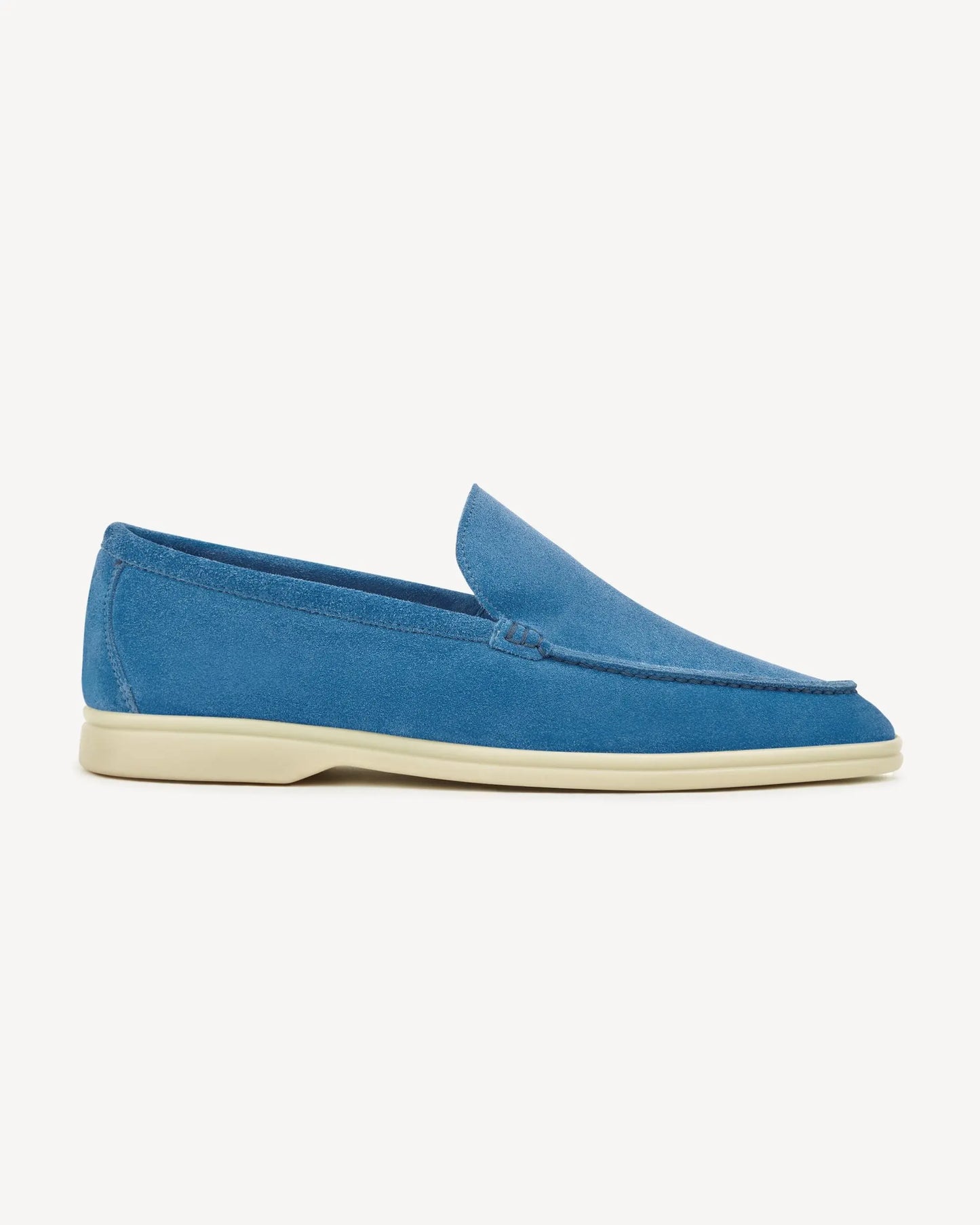 Brabion Unlined Capri Suede Loafer – Sky Mare - BRABION