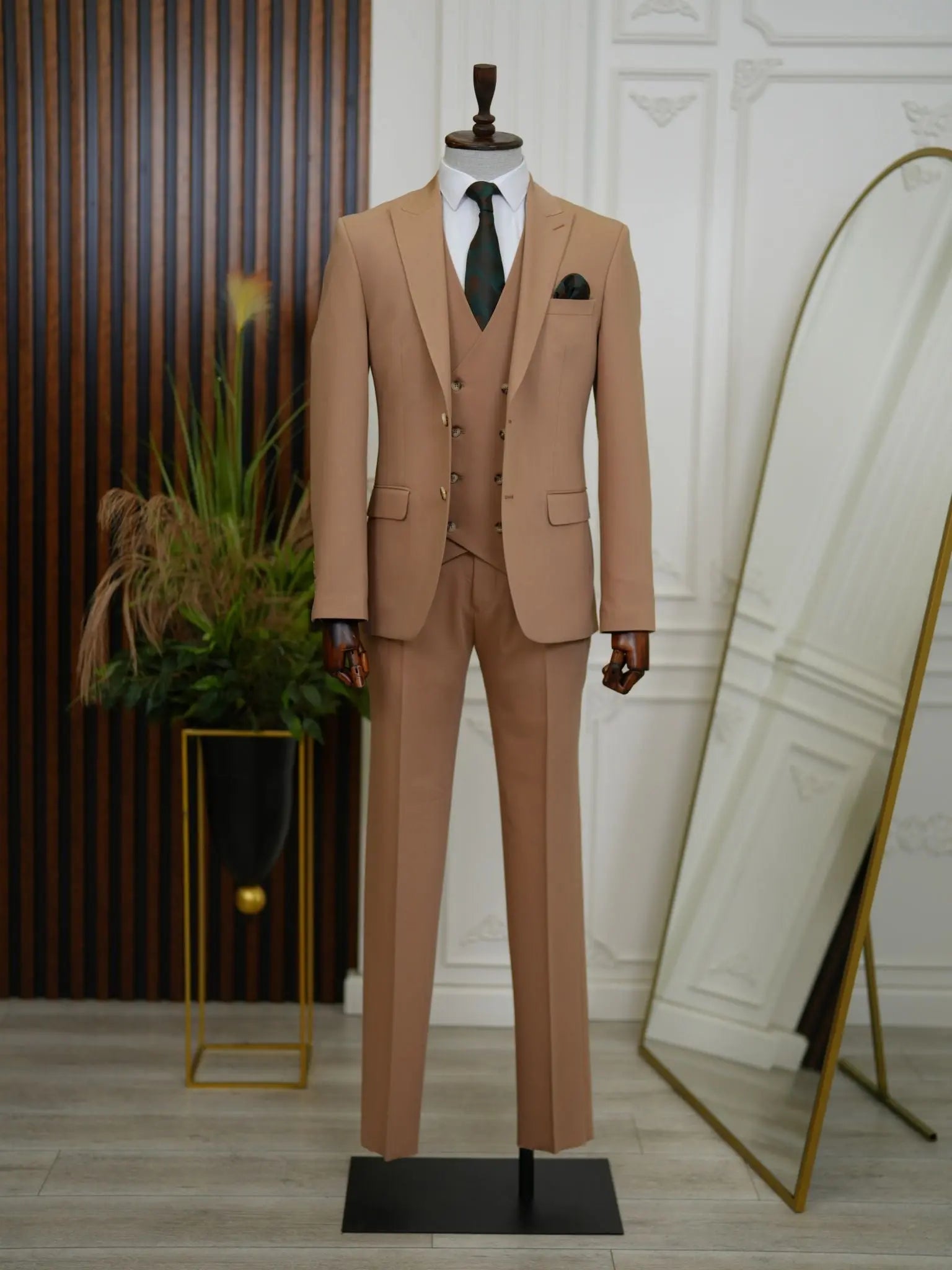 Brabion Aston Brown Slim Fit 3 Piece Suit brabion