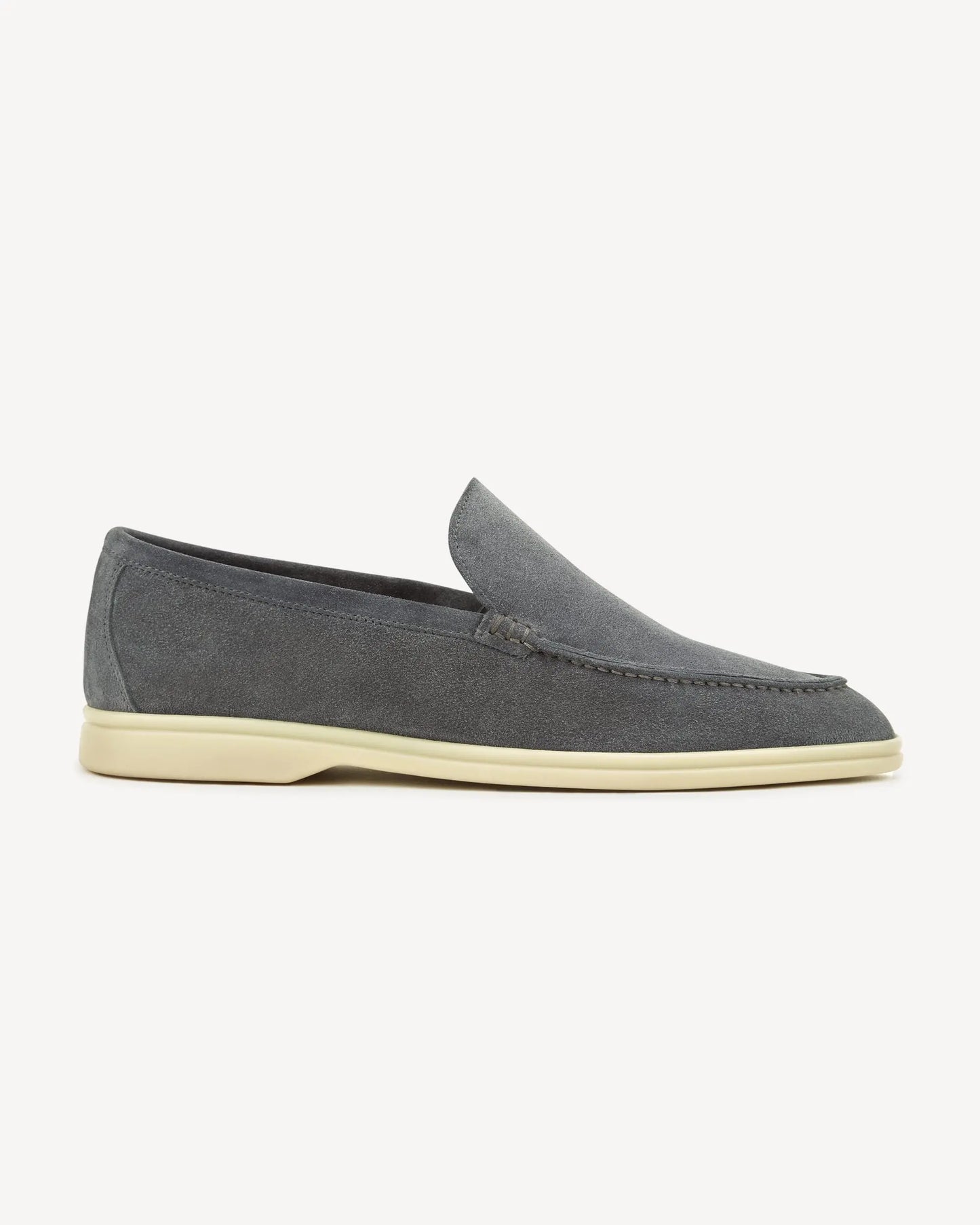 Brabion Unlined Capri Suede Loafer – Grey - BRABION
