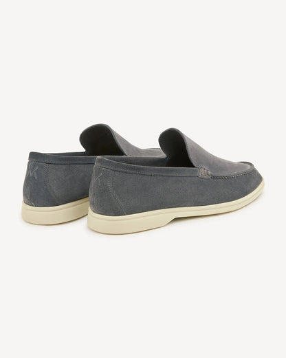 Brabion Unlined Capri Suede Loafer – Grey - BRABION