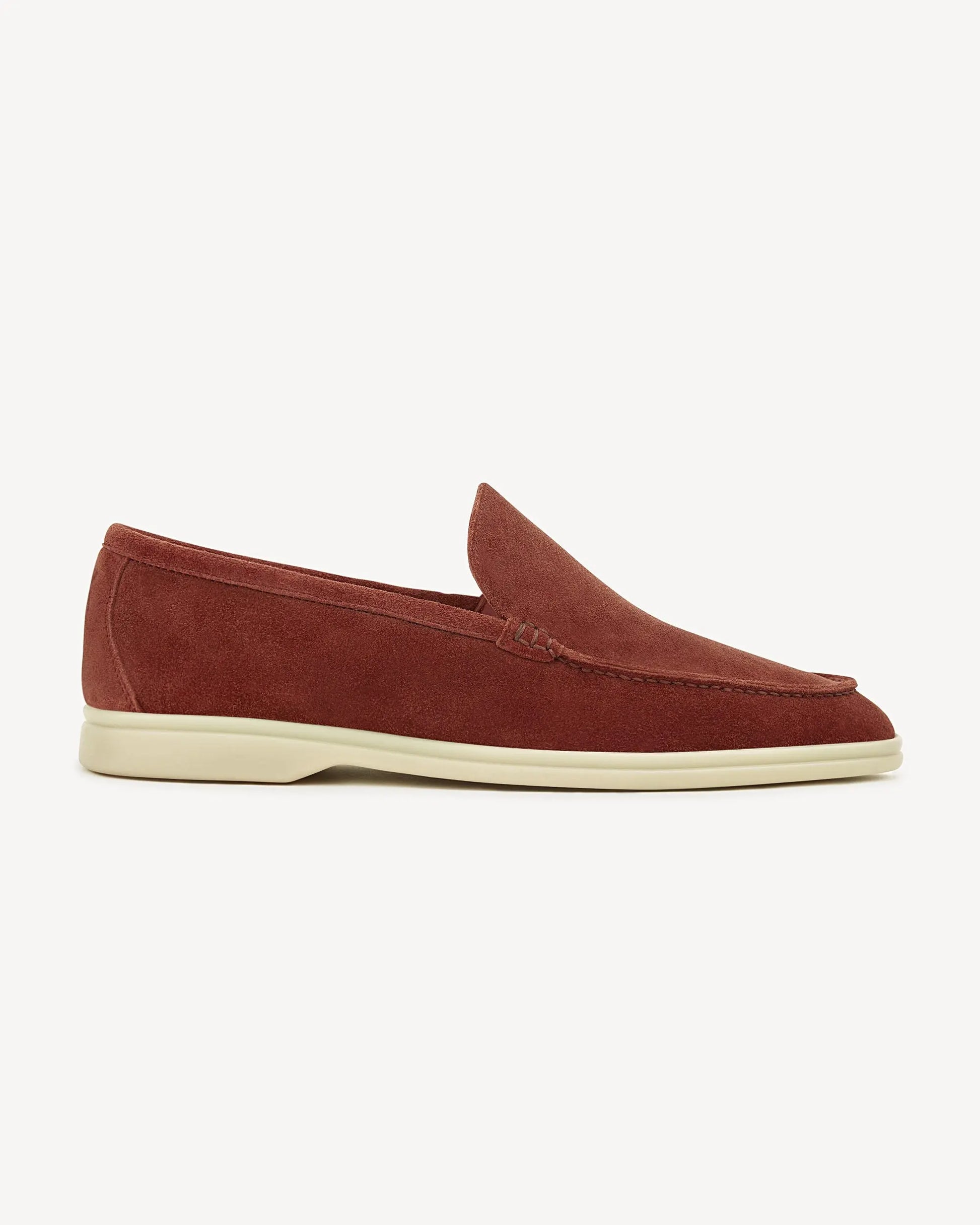 Brabion Unlined Capri Suede Loafer – Cinnamon Rose - BRABION