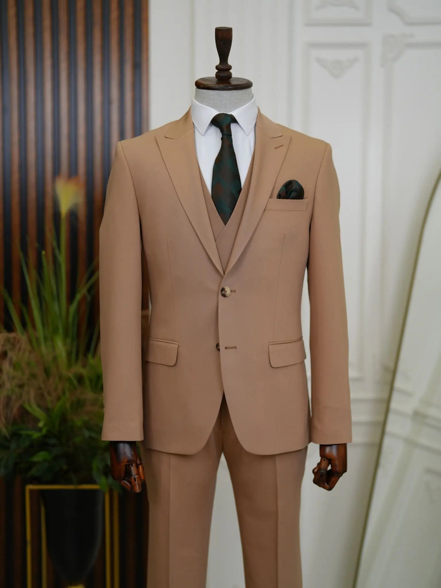 Brabion Aston Brown Slim Fit 3 Piece Suit brabion