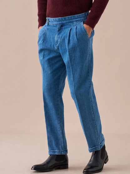 Loops Montefalco High Waisted Denim Pants - BRABION
