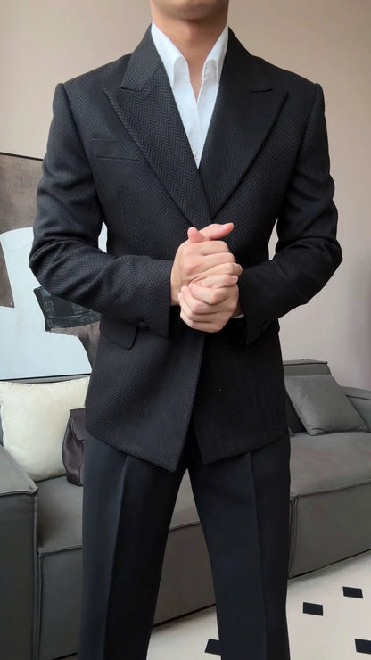 Men’s Cotswolds Herringbone Blazer - BRABION