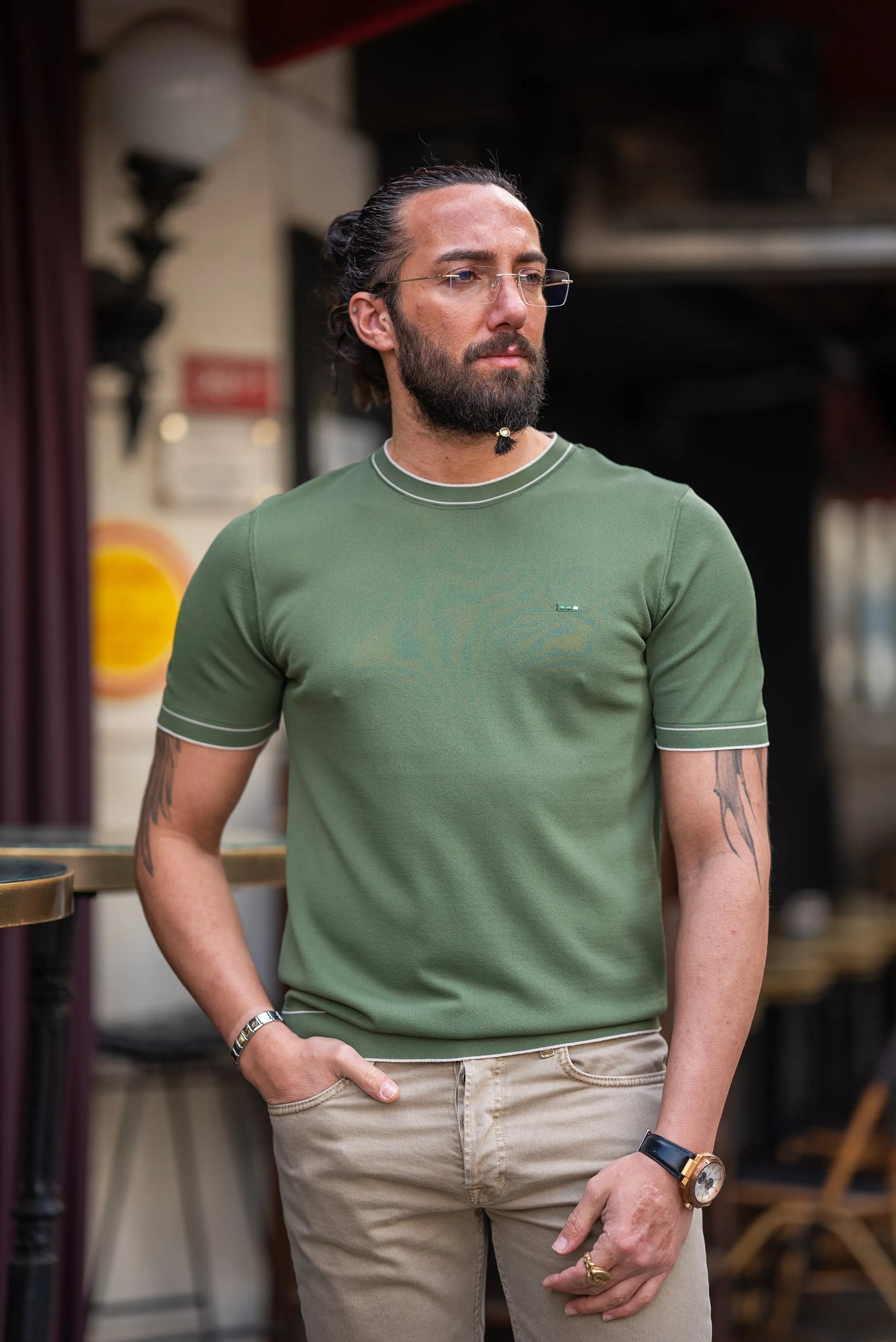 Brabion Crete Green Slim Fit T-Shirt - BRABION