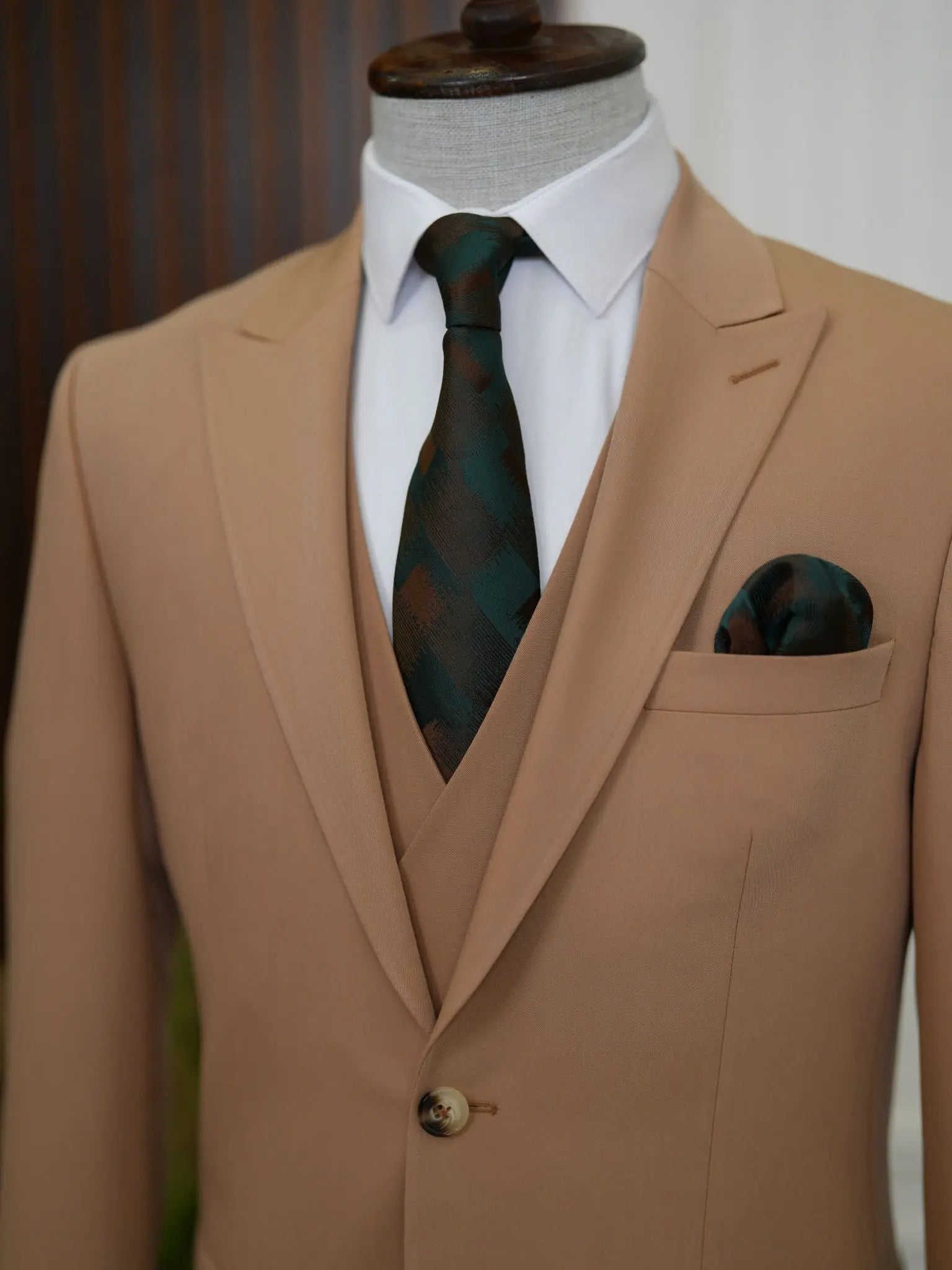 Brabion Aston Brown Slim Fit 3 Piece Suit brabion