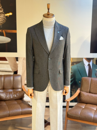 Black Single Breasted Blazer - BRABION