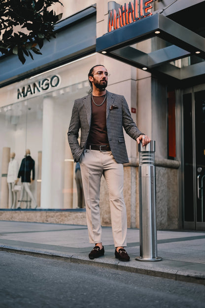 Brabion Edmond Camel Slim Fit Blazer - BRABION