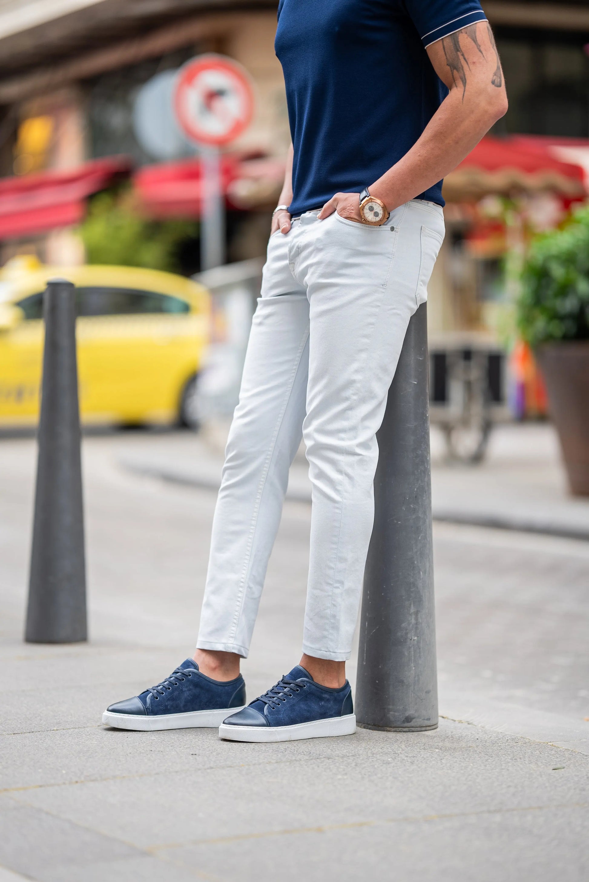 Brabion Maison Ice Blue Slim Fit Jeans: Effortless Elegance for Every Occasion - BRABION