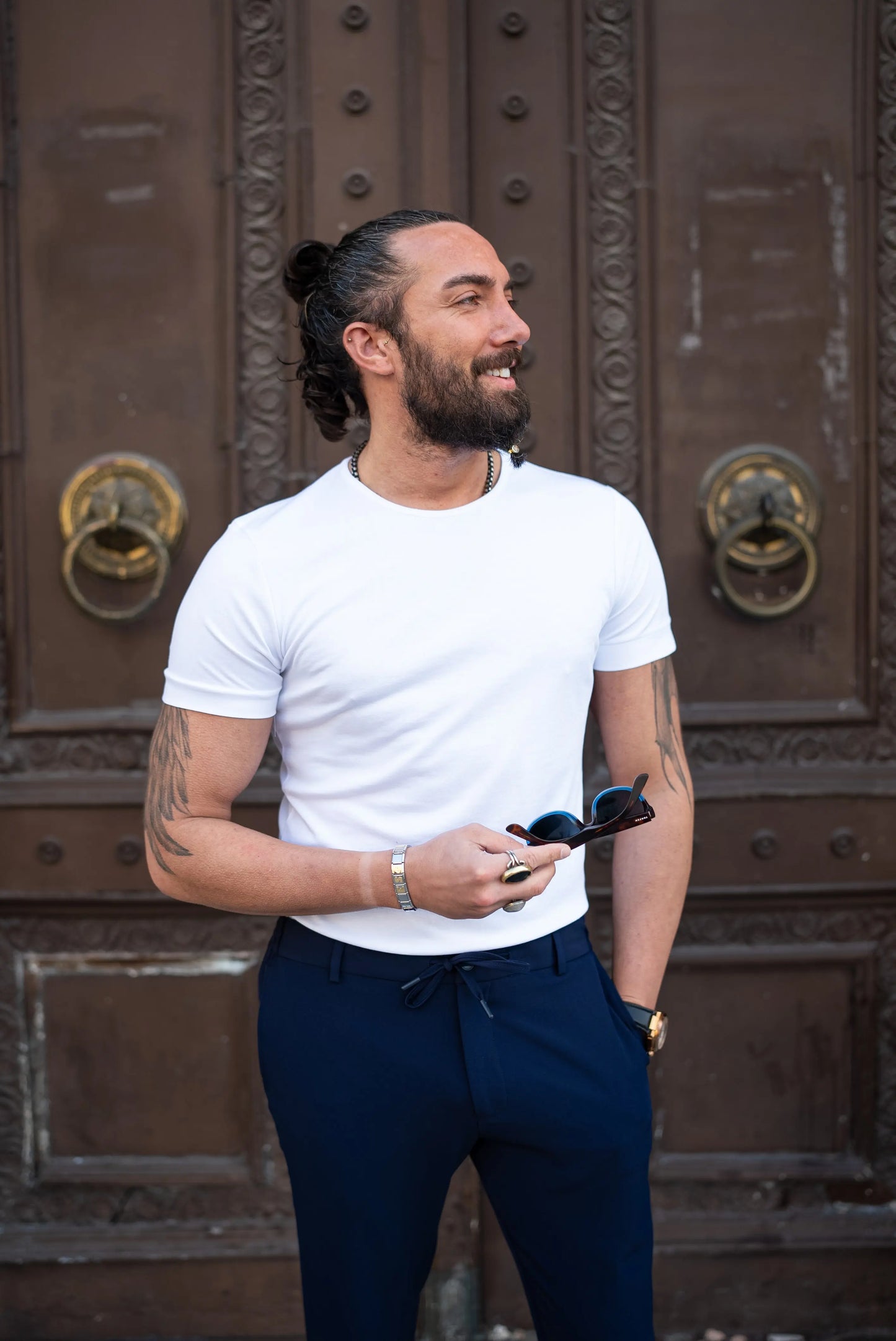 Brabion Vans White Slim Fit T-Shirt - BRABION