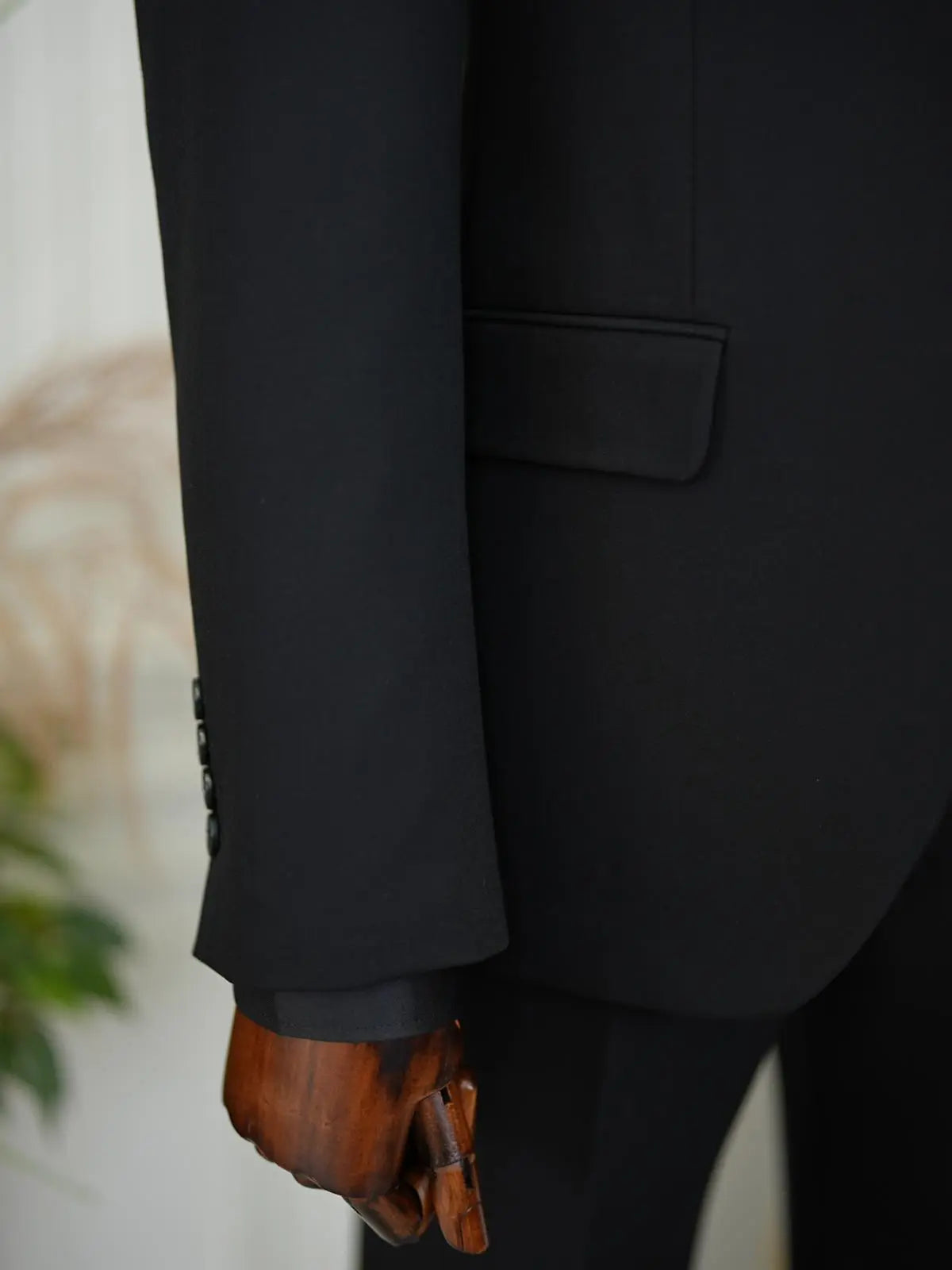 Brabion Aston Black Slim Fit 3 Piece Suit brabion