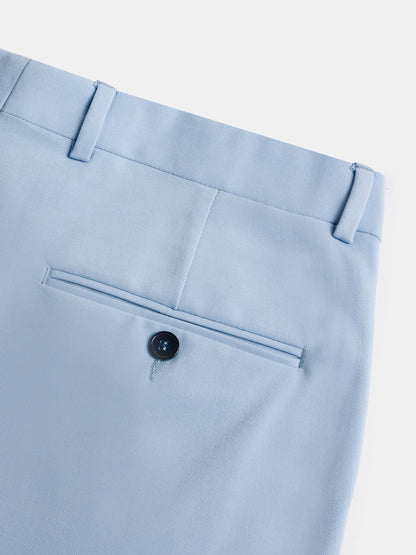 Donazi Sky-Blue High Waist Slim-Fit Pants VIOSSI