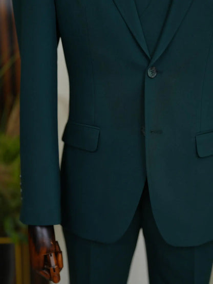 Brabion Aston Green Slim Fit 3 Piece Suit brabion