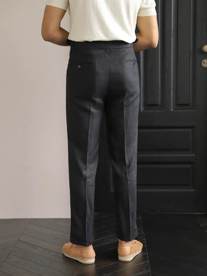 Sidetab Linen Trousers Season 2 - BRABION