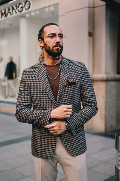 Brabion Edmond Camel Slim Fit Blazer - BRABION