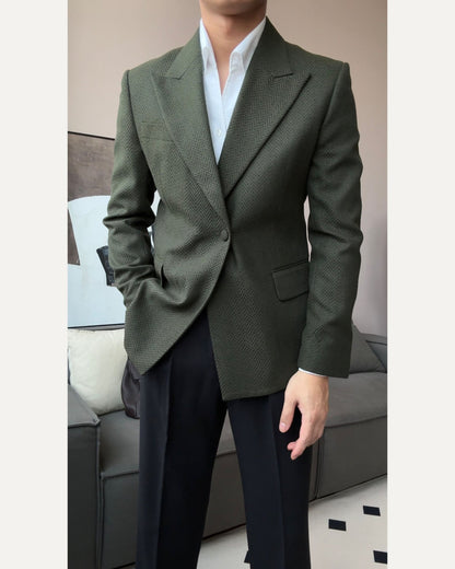 Men’s Cotswolds Herringbone Blazer - BRABION