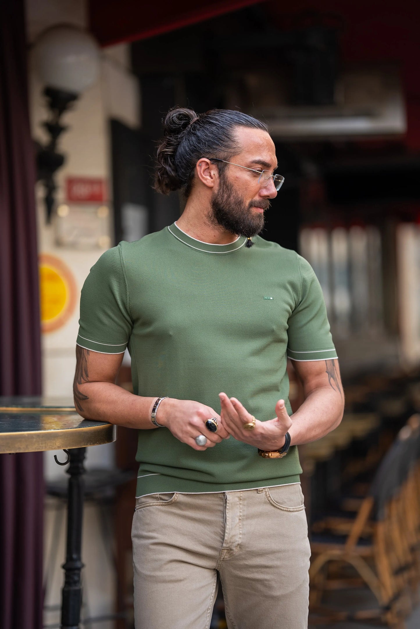 Brabion Crete Green Slim Fit T-Shirt - BRABION