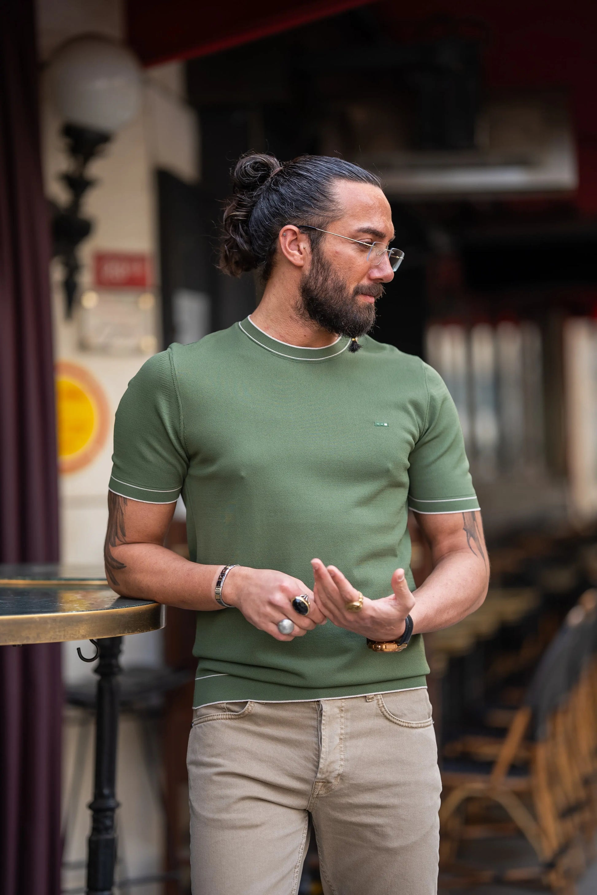 Brabion Crete Green Slim Fit T-Shirt - BRABION