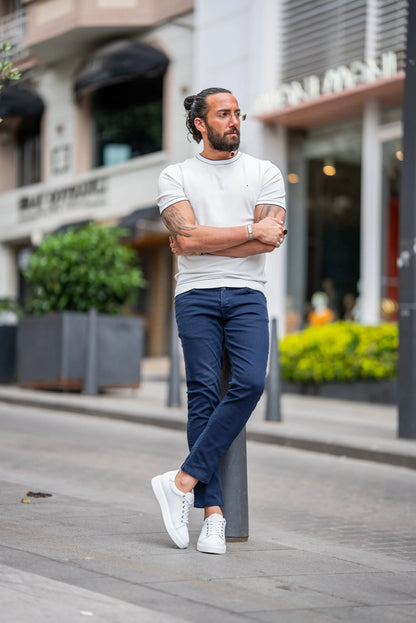 Brabion Maison Dark Blue Slim Fit Jeans - BRABION