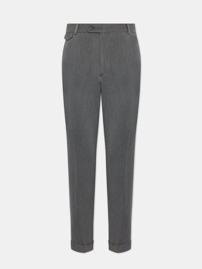 Donazi Grey High Waist Slim-Fit Pants VIOSSI