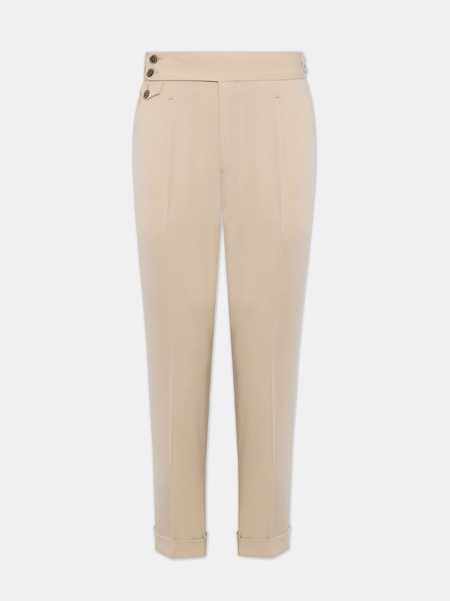 London Beige High Waist Slim-Fit Pants VIOSSI