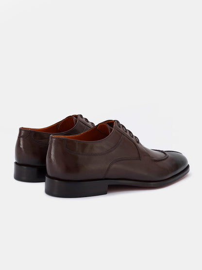 Brown Leather Split Toe Derby VIOSSI