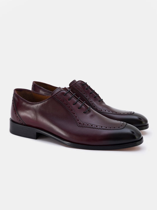 Bordeaux Leather Wingtip Oxford VIOSSI