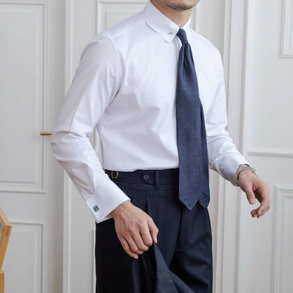 Short Collar Shirt with Cufflinks - BRABION