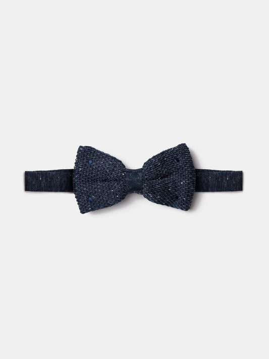 Grey Knitted Bow Tie - BRABION