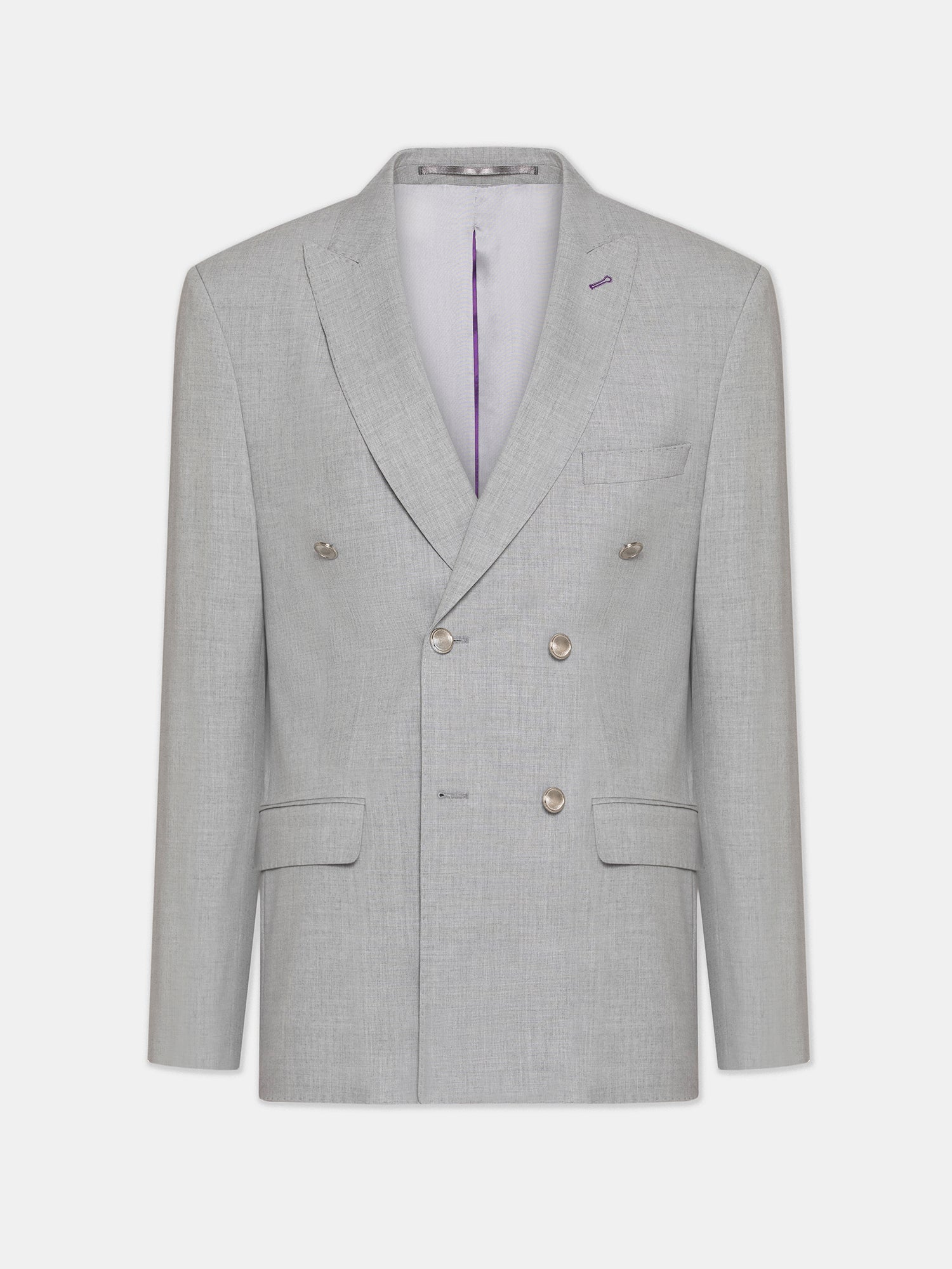 Grey Double Breasted Suit 2-Piece VIOSSI