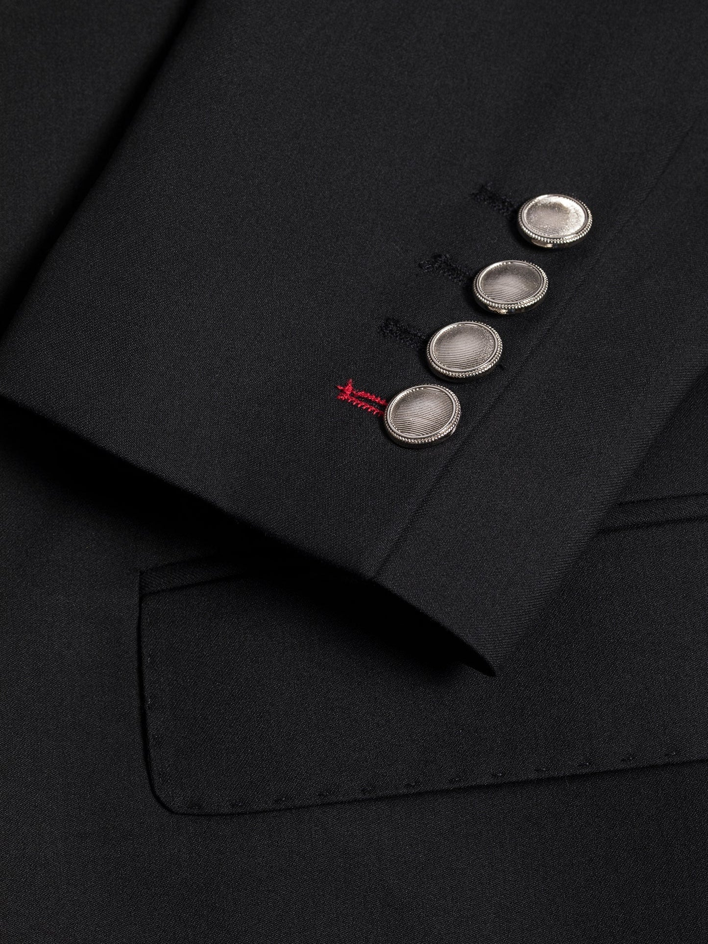 Black Double Breasted Suit 2-Piece VIOSSI