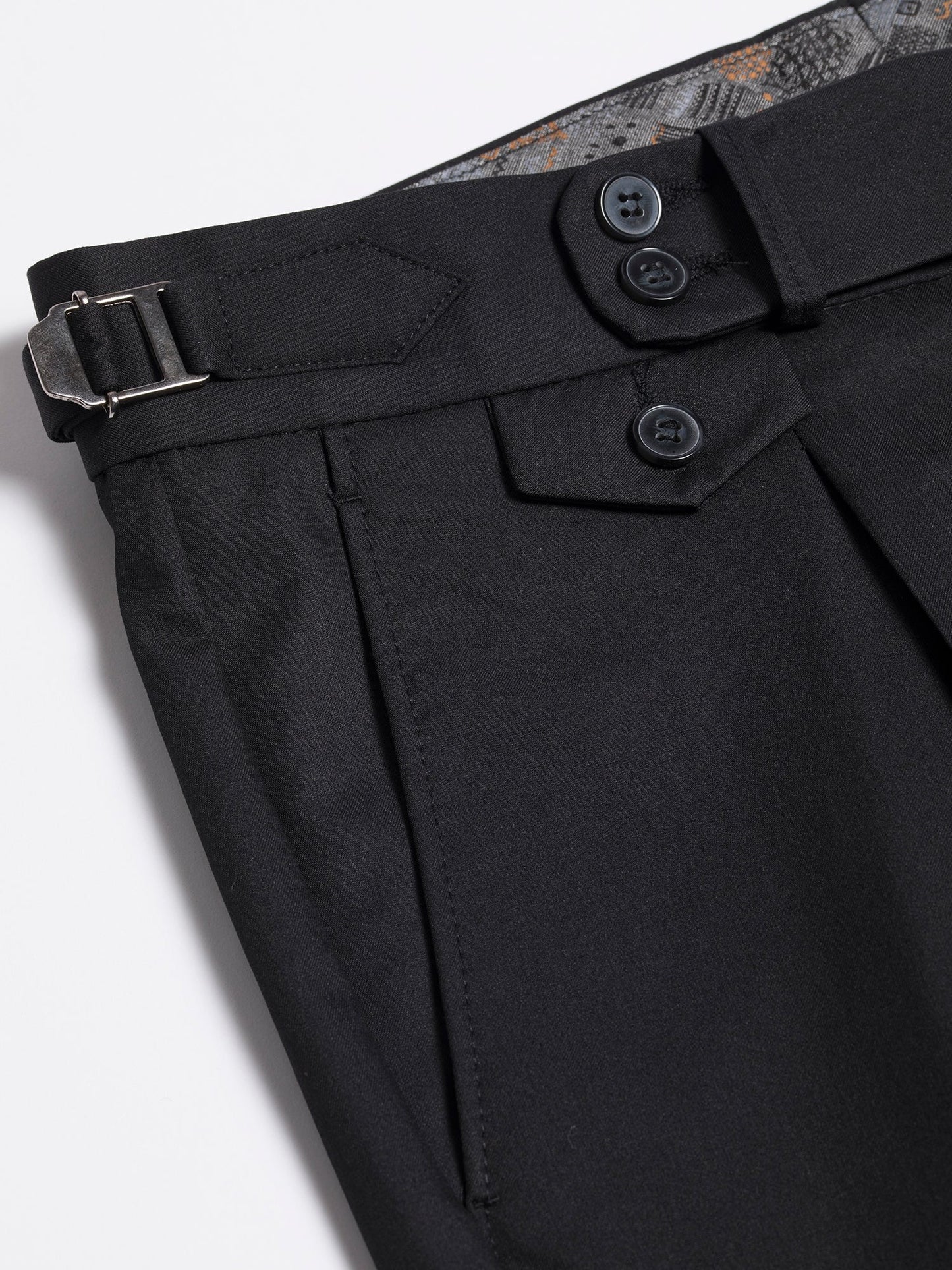 Black Double Breasted Suit 2-Piece VIOSSI