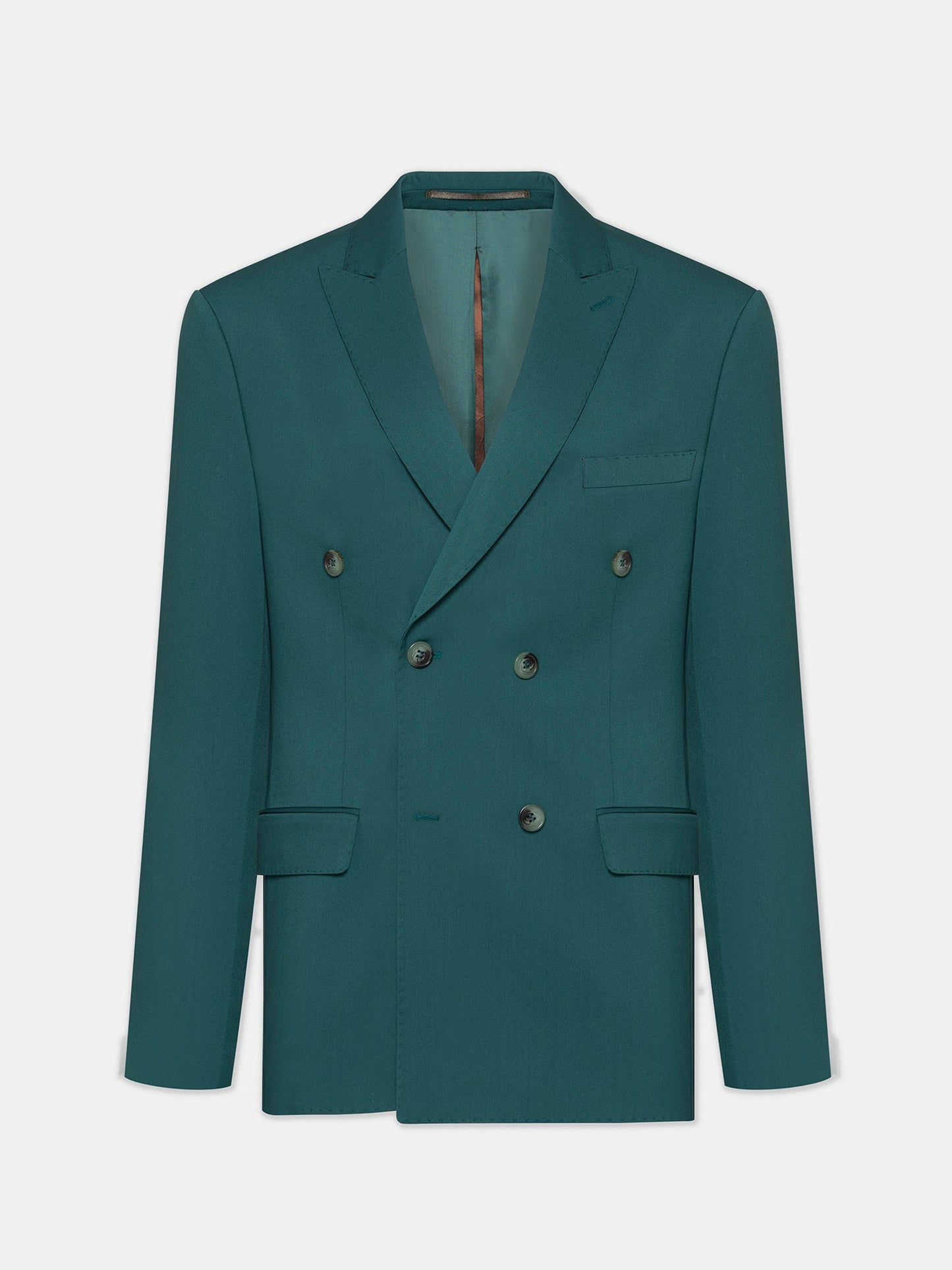 Green Double Breasted Suit 2-Piece - BRABION
