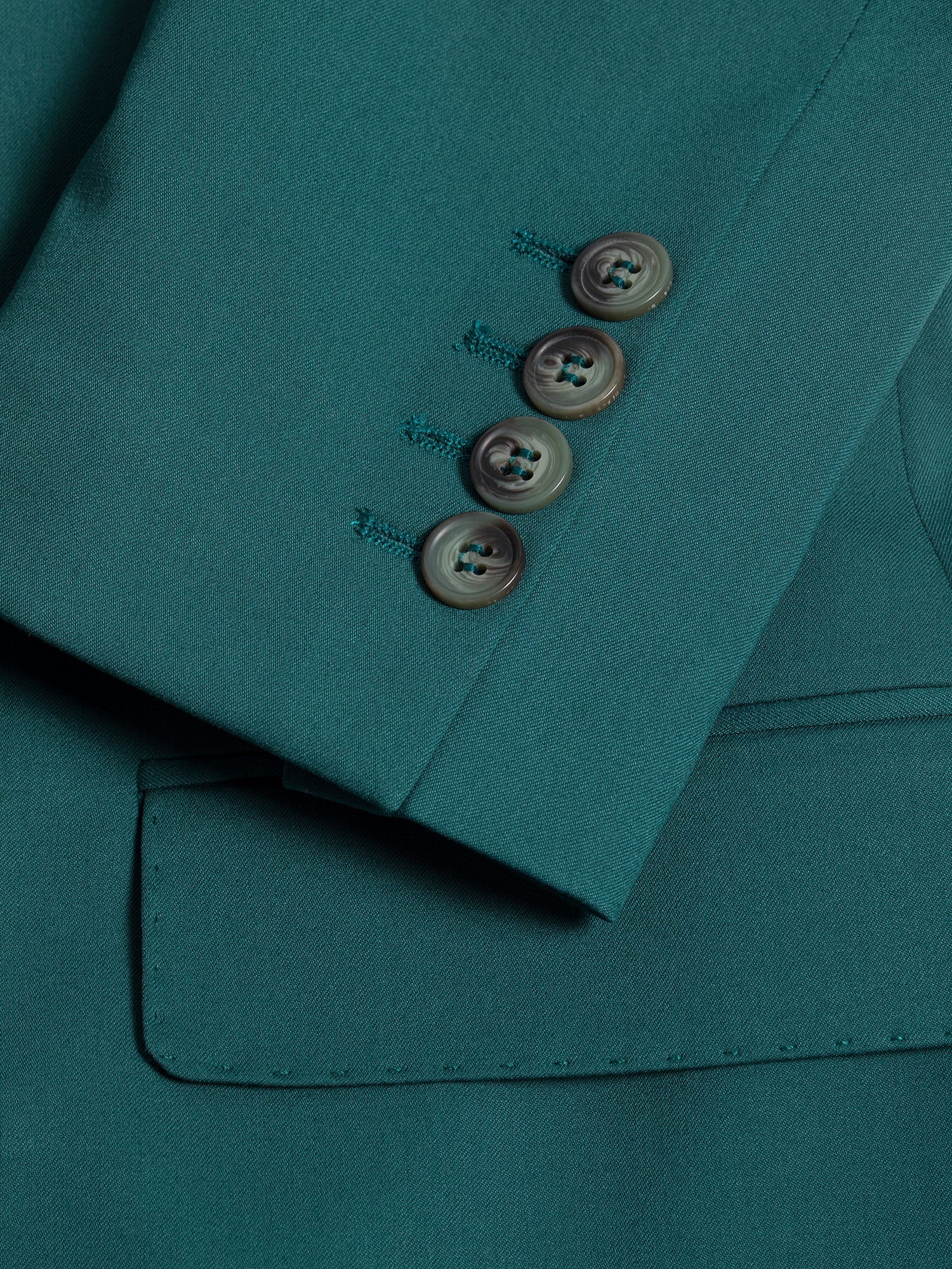 Green Double Breasted Suit 2-Piece - BRABION