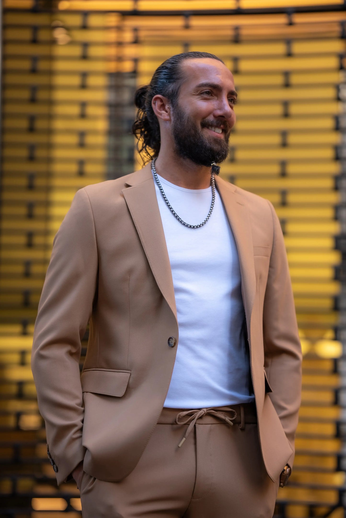 Brabion Alonso Camel Slim Fit Notch Lapel 2 Piece Suit brabion