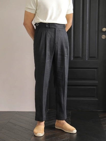 Sidetab Linen Trousers Season 2 - BRABION