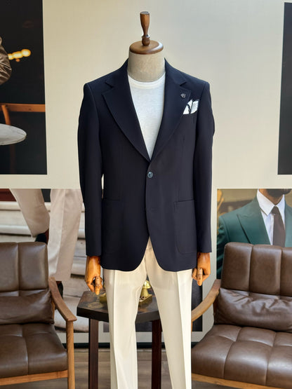 Navy Single Breasted Blazer VIOSSI - CB