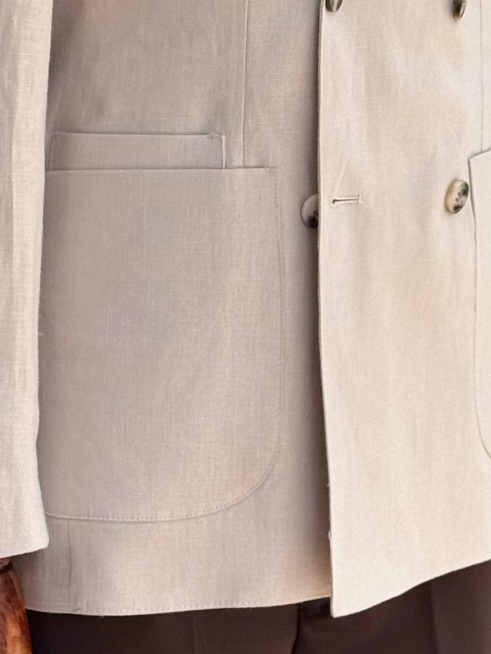 Beige Double Breasted Blazer VIOSSI - CB