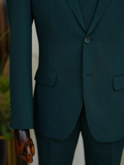 Brabion Aston Green Slim Fit 3 Piece Suit brabion