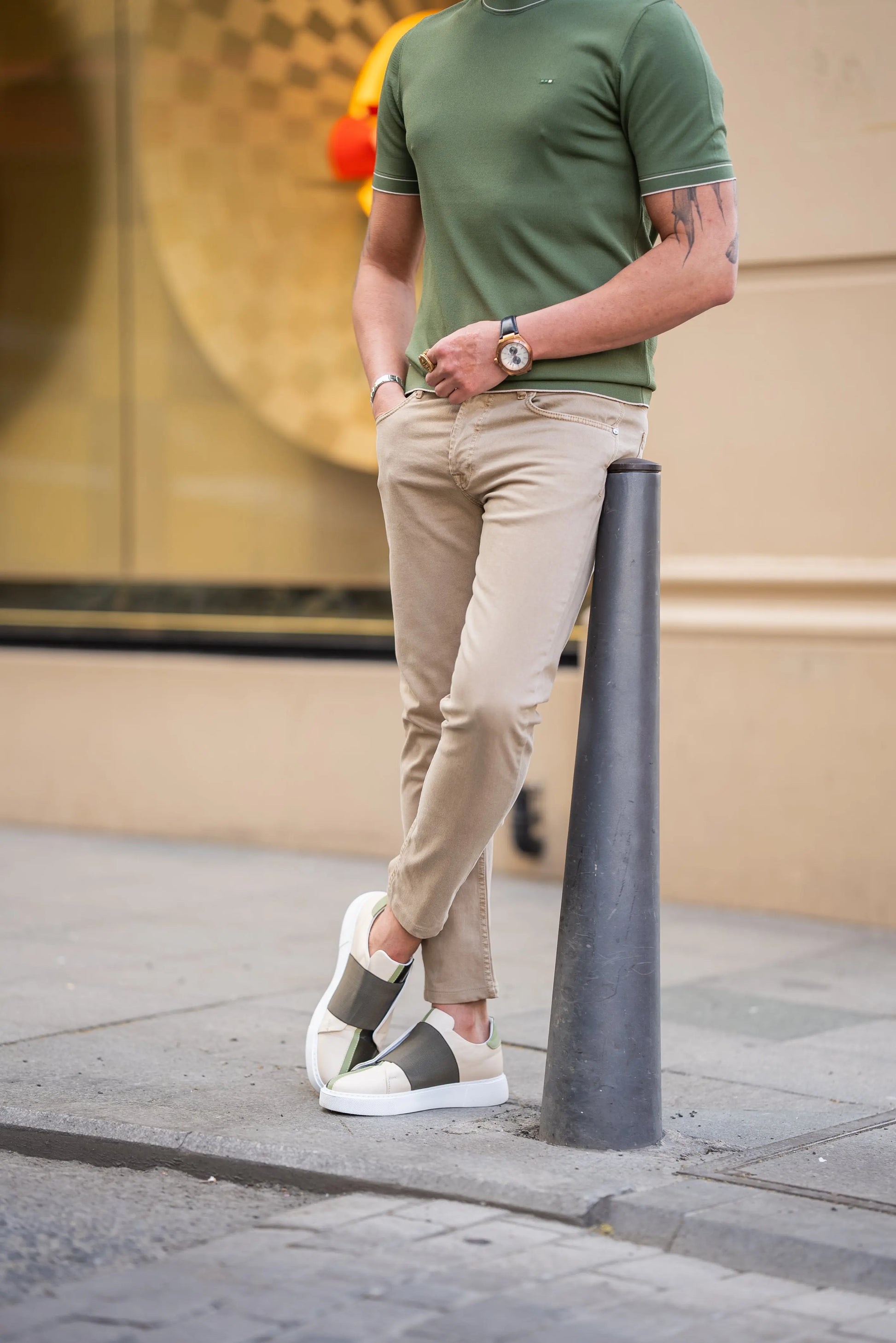 Brabion Maison Beige Slim Fit Jeans: Effortless Style for Every Occasion - BRABION