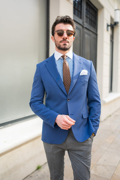 Navy Single Breasted Blazer - BRABION