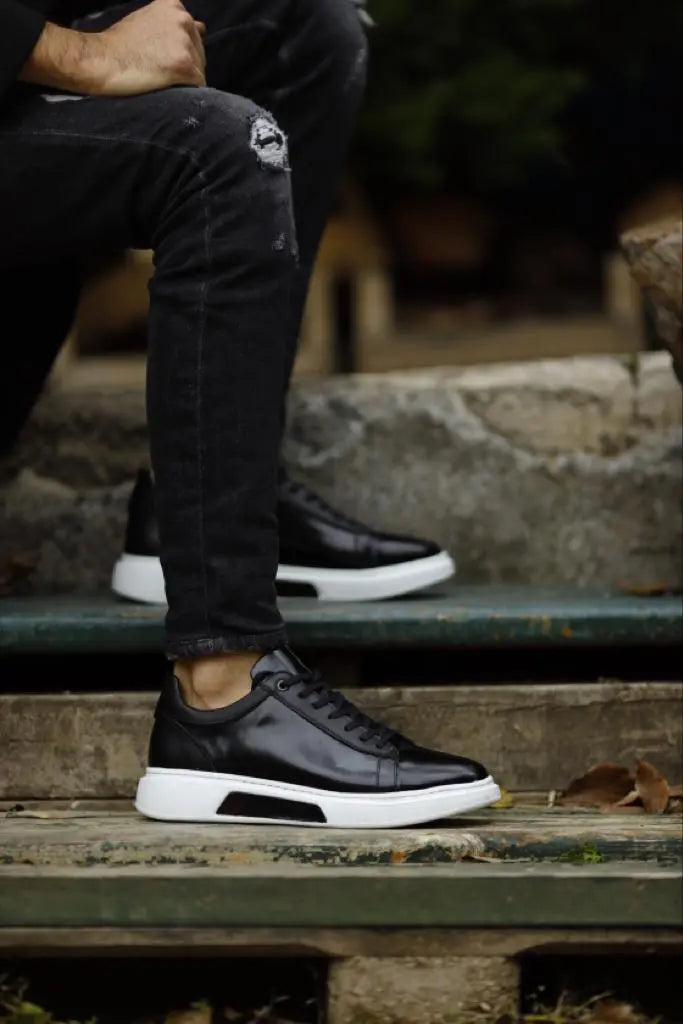 Lyon Black High Top Sneakers: Elevate Your Style - BRABION