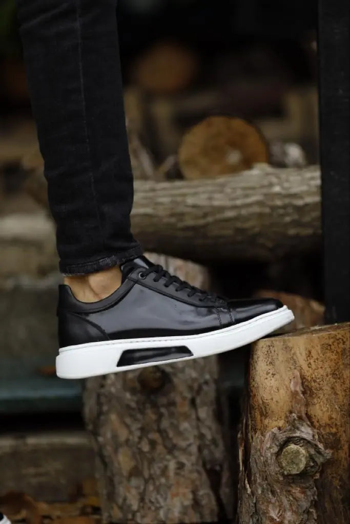 Lyon Black High Top Sneakers: Elevate Your Style - BRABION