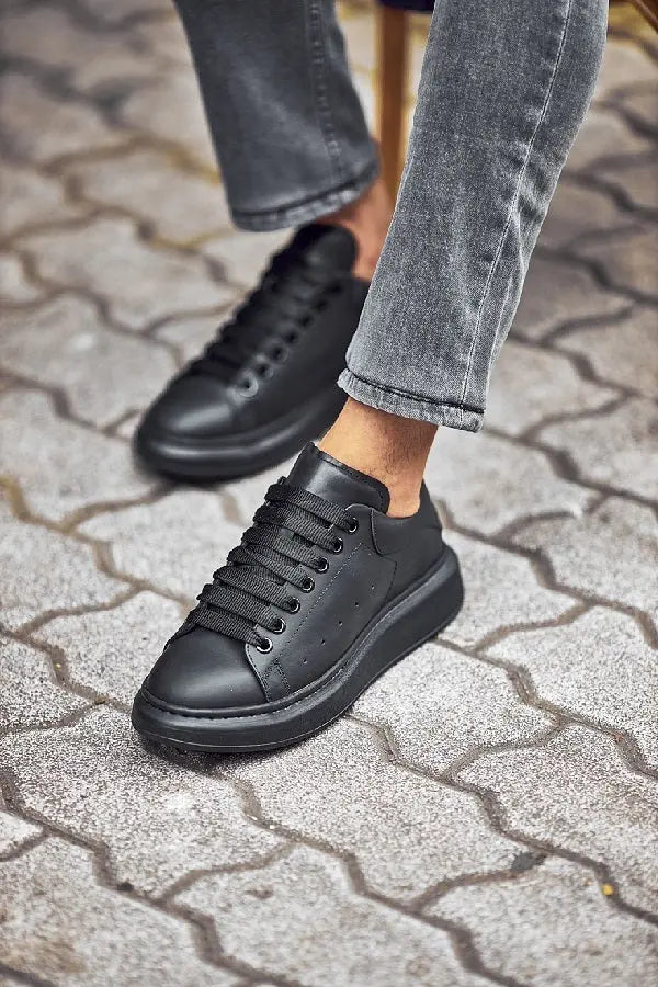 Brabion Tauris Black High Top Sneakers - Stylish Comfort for Every Occasion - BRABION