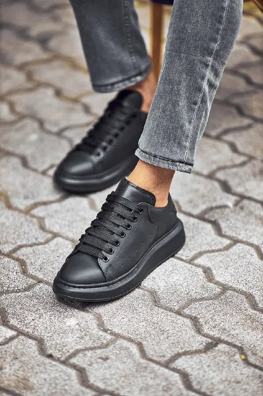 Brabion Tauris Black High Top Sneakers - Stylish Comfort for Every Occasion - BRABION