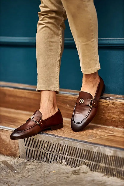 Brabion Levanzo Brown Penny Loafers - BRABION