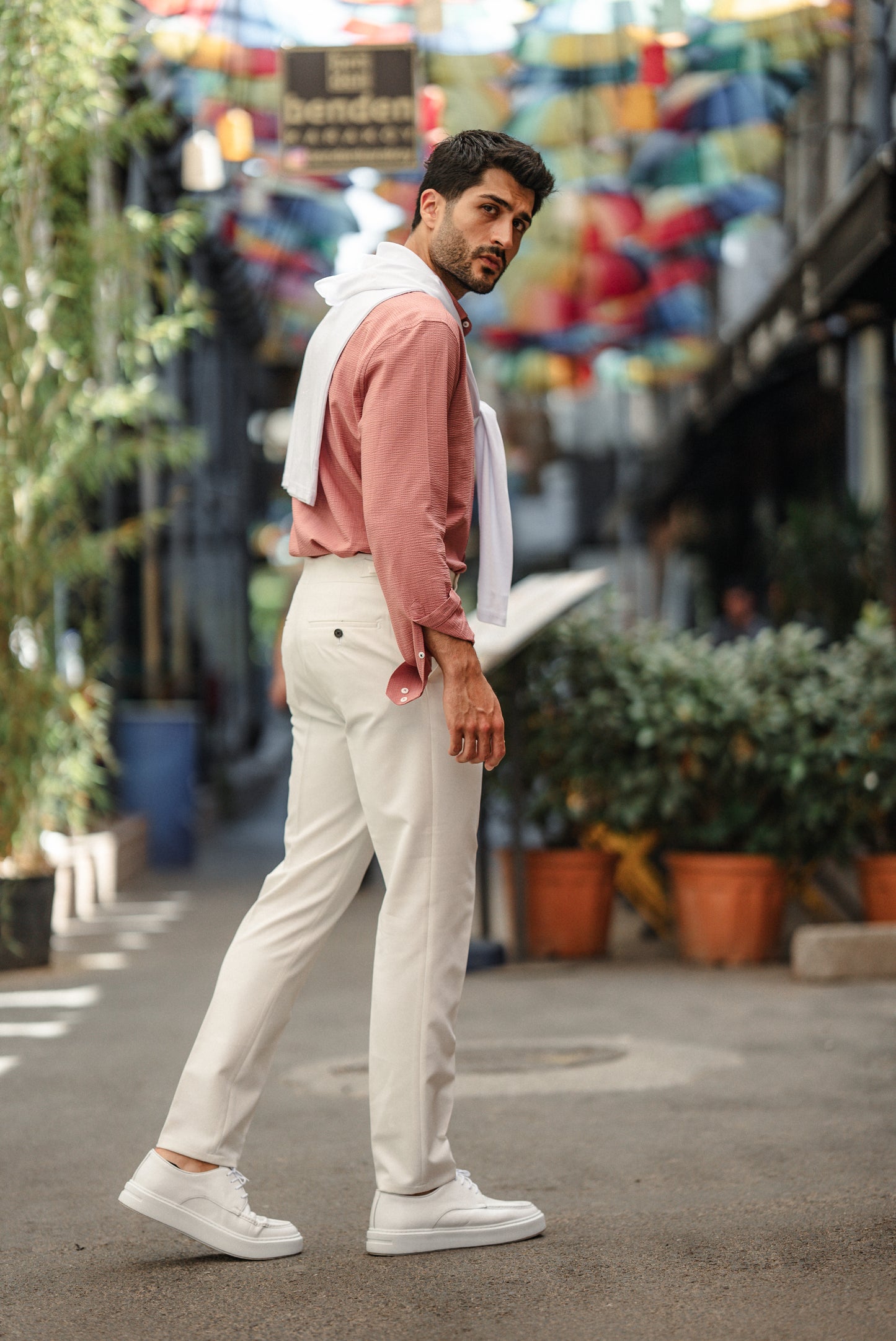 Brabion Tulum Pink Linen Shirt - BRABION