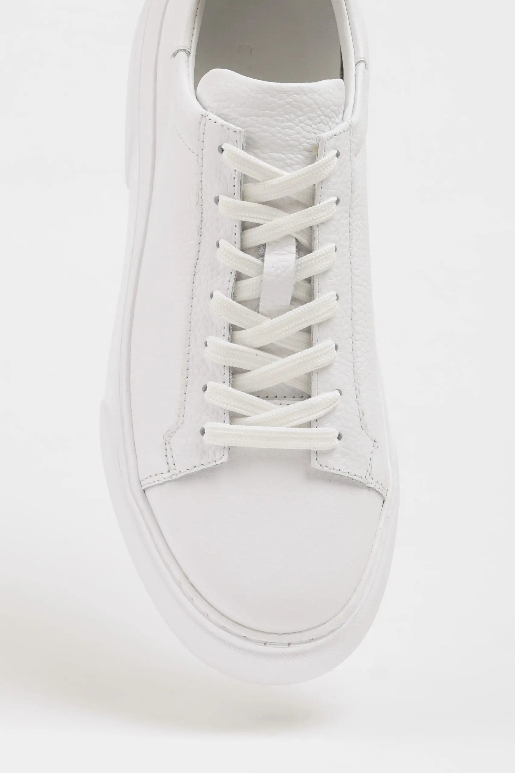 Maison White Leather Sneakers with Pool Sole - BRABION